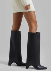 Coperni Rubber Bridge Boots Black - Women