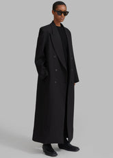 Delphina Long Coat Black - Women