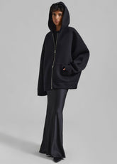 Denton Oversized Hoodie Black - Women