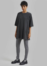 Avak Oversized Tee Charcoal - Women
