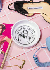THNK1994 "Single & Fabulous?" Ashtray White - Lifestyle