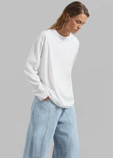 Bennett Long Sleeves Tee Ivory - Women