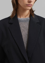 Wilma Blazer Black Pinstripe - Women