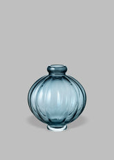 Louise Roe Glass Balloon Vase 01 Blue - Lifestyle