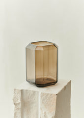 Louise Roe Jewel Vase Medium Smoke - Lifestyle