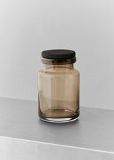 Louise Roe Viggo Glass Container Smoke - Lifestyle