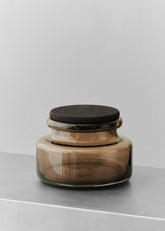 Louise Roe Viola Glass Container Smoke - Lifestyle