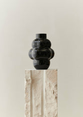 Louise Roe Glass Balloon Vase 04 Black - Lifestyle