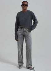 Montrose Straight Leg Jeans Grey Wash - Women