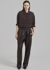 Kevin Leather Trousers Brown - Men/Women