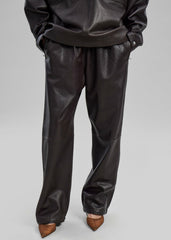 Kevin Leather Trousers Brown - Men/Women