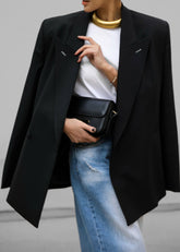 Cheyenne Padded Blazer Black - Women