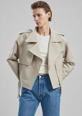 Max Short Trench Beige - Women