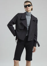 Max Short Trench Black - Women