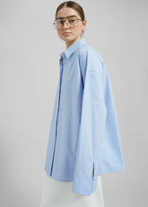 Aniston Button Up Shirt Sky - Women