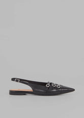 Vagabond Hermine Buckle Slingbacks Black - Women
