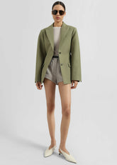 Colette Hourglass Blazer Khaki - Women