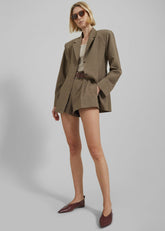 Chappell Padded Blazer Brown - Women