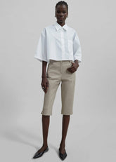 Odem Cropped Shirt White - Women
