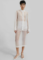 Peri Sheer Shirt White - Women