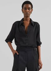 Daylin Button Up Shirt Black - Women