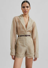 Lise Sheer Blazer Desert Sand - Women