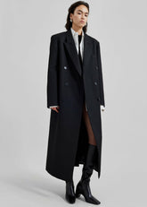 Jane Long Coat Black - Women
