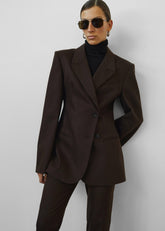 Morrison Crossover Blazer Brown - Women