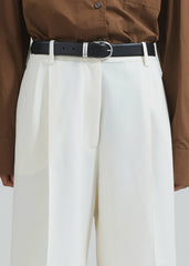 Ora Leather Belt Black/Silver - Women