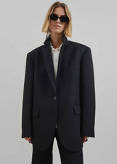 Lyra Oversized Blazer Black - Women