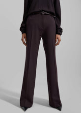 Lyra Flared Pants Dark Plum - Women