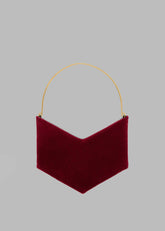Bevza Grain Clutch Burgundy - Women