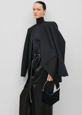 Bevza Grain Clutch Black - Women
