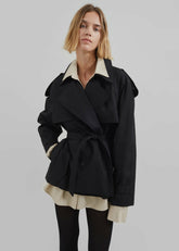 Arlington Short Trench Black - Women