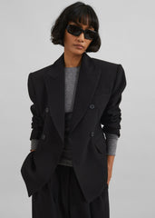 Dina Double Breasted Blazer Black - Women