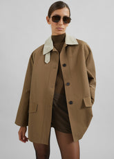 Ryker Boxy Jacket Brown - Women