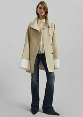 Alberta Short Trench Beige - Women