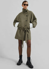 Alberta Short Trench Khaki - Women