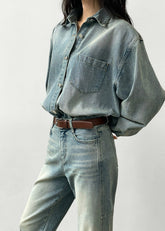Nevada Denim Shirt Light Wash - Women