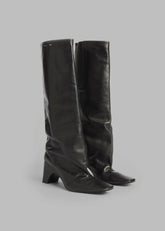 Coperni Bridge Leather Boots Black - Women