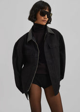 Pelso Barn Jacket Black - Women
