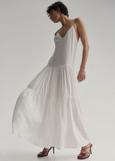 Matin Tiered Cotton Dress White - Women