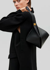 Bevza Crushed Grain Bag Black - Women