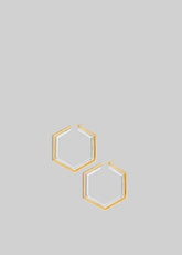 Bevza Big Honeycomb Hoops Gold/Silver - Women