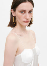 Bevza Thin Honeycomb Hoops Gold - Women