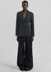 Colette Hourglass Twill Blazer Navy - Women