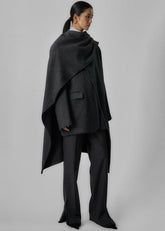 Whisella Cape Charcoal - Women