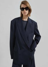 Newark Double Breasted Blazer Navy - Women
