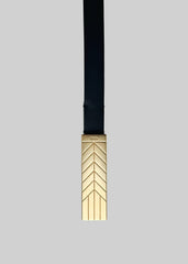 Bevza Belt With Spikelet Buckle Black/Gold - Women