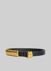 By Malene Birger Ounlo Leather Belt Black - Women